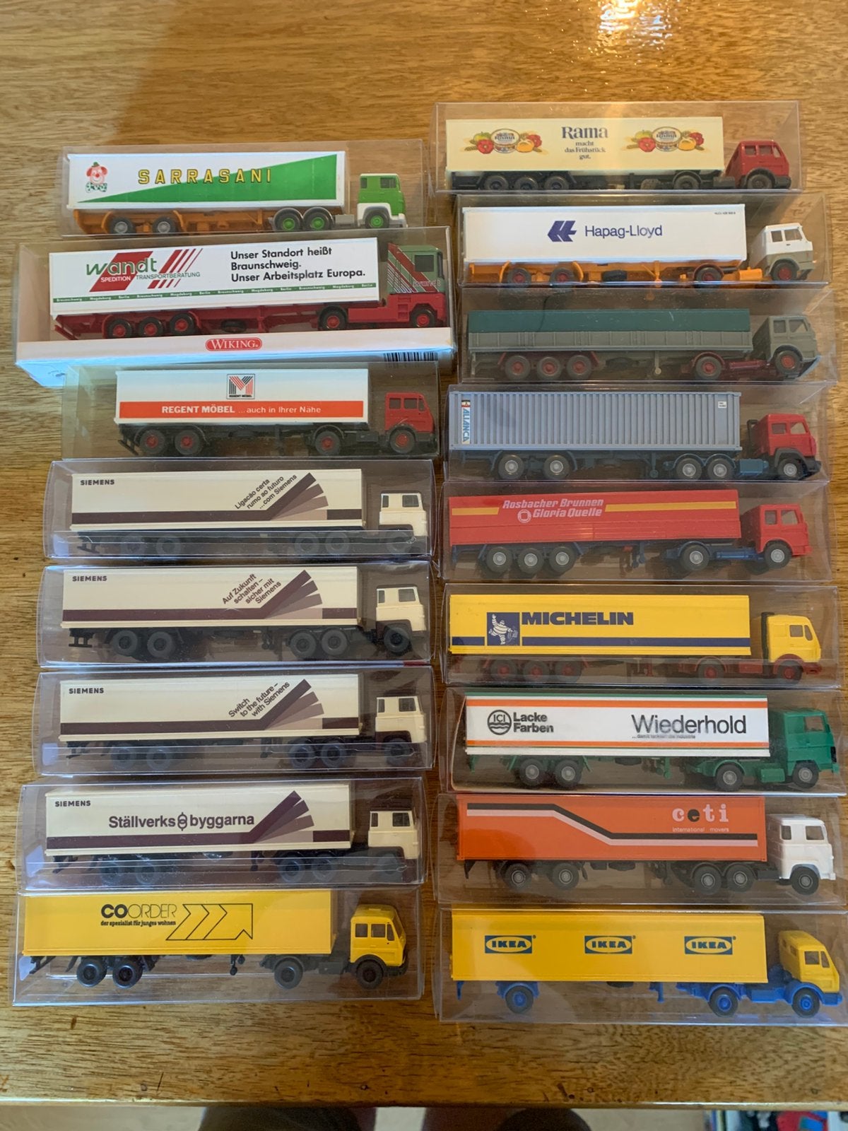 Wiking: set van 17 vrachtwagens, Ophalen of Verzenden, Zo goed als nieuw, Bus of Vrachtwagen, Wiking