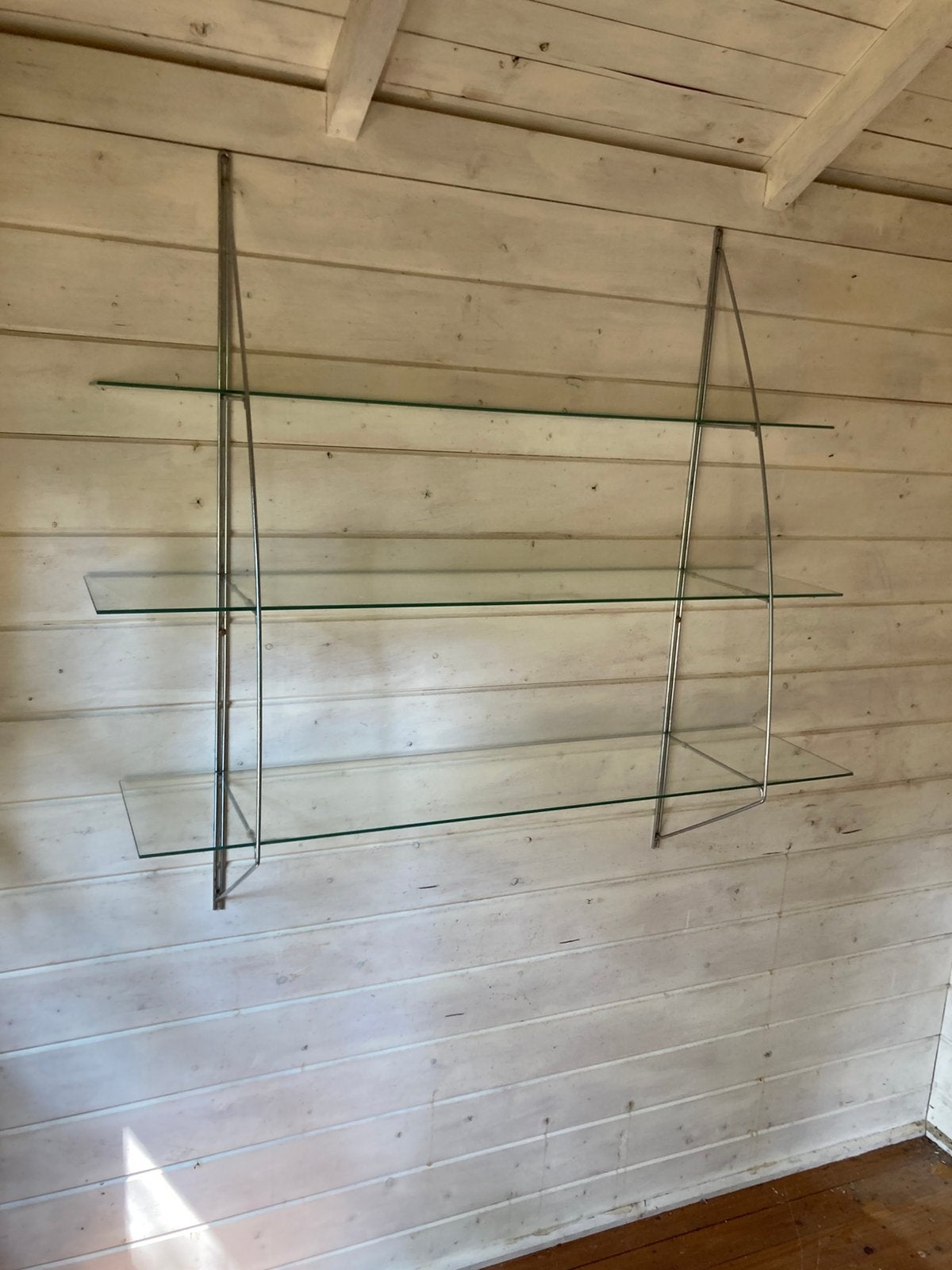 IKEA wandrek boekenkast glas vintage, Doe-het-zelf en Verbouw, Platen en Panelen, Ophalen, Gebruikt