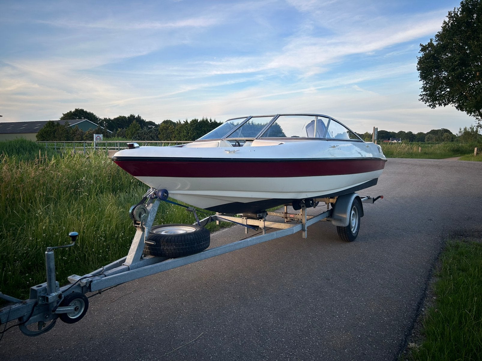 Sensation Bowrider 2001 110PK Mercury met trailer speedboot, Watersport en Boten, Speedboten, Ophalen, Overige merken, Gebruikt
