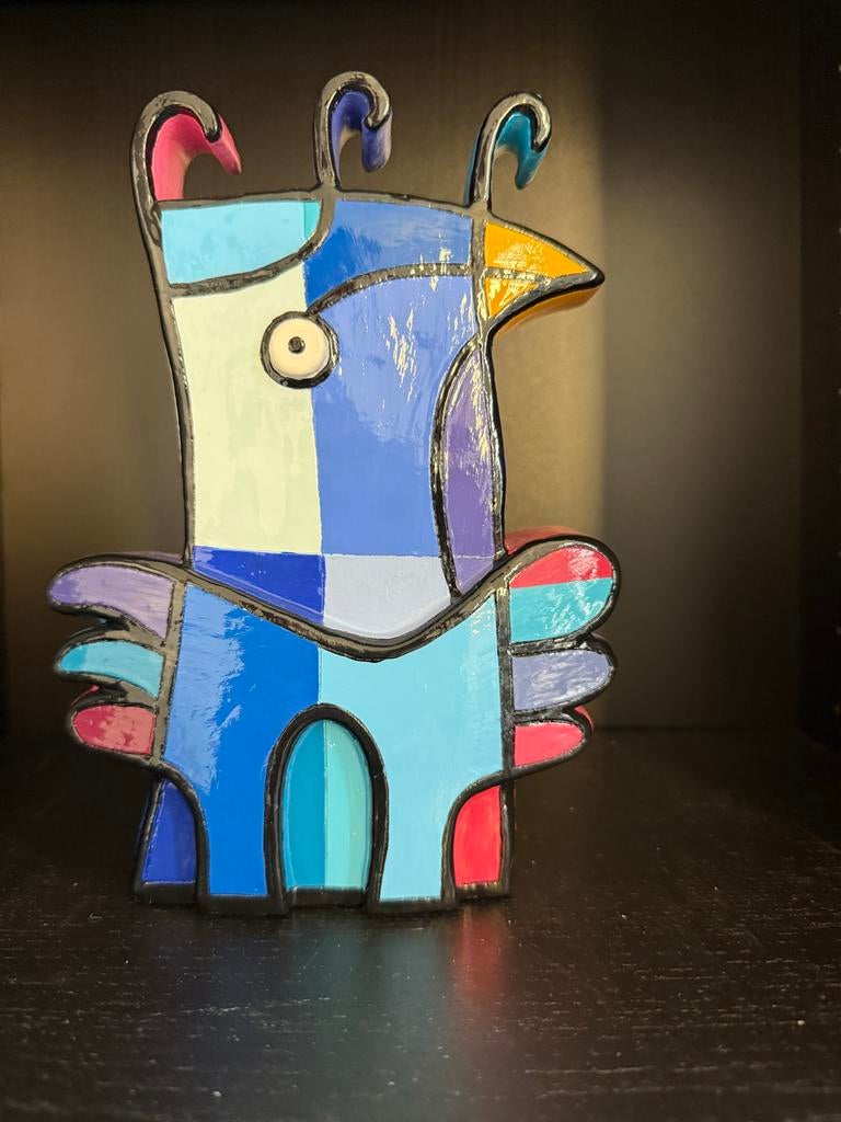 Jacqueline Schäfer 'Vreemde Vogel'  Gelimiteerde  110/200, Antiek en Kunst, Kunst | Designobjecten, Ophalen of Verzenden