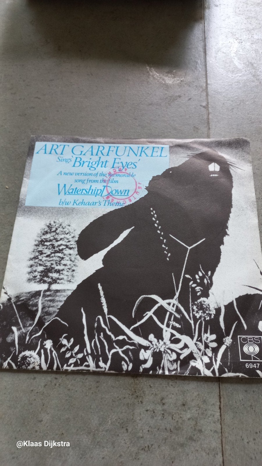 Art Garfunkel - Bright Eyes (Watership Down), Ophalen of Verzenden, Gebruikt, 7 inch, Filmmuziek en Soundtracks