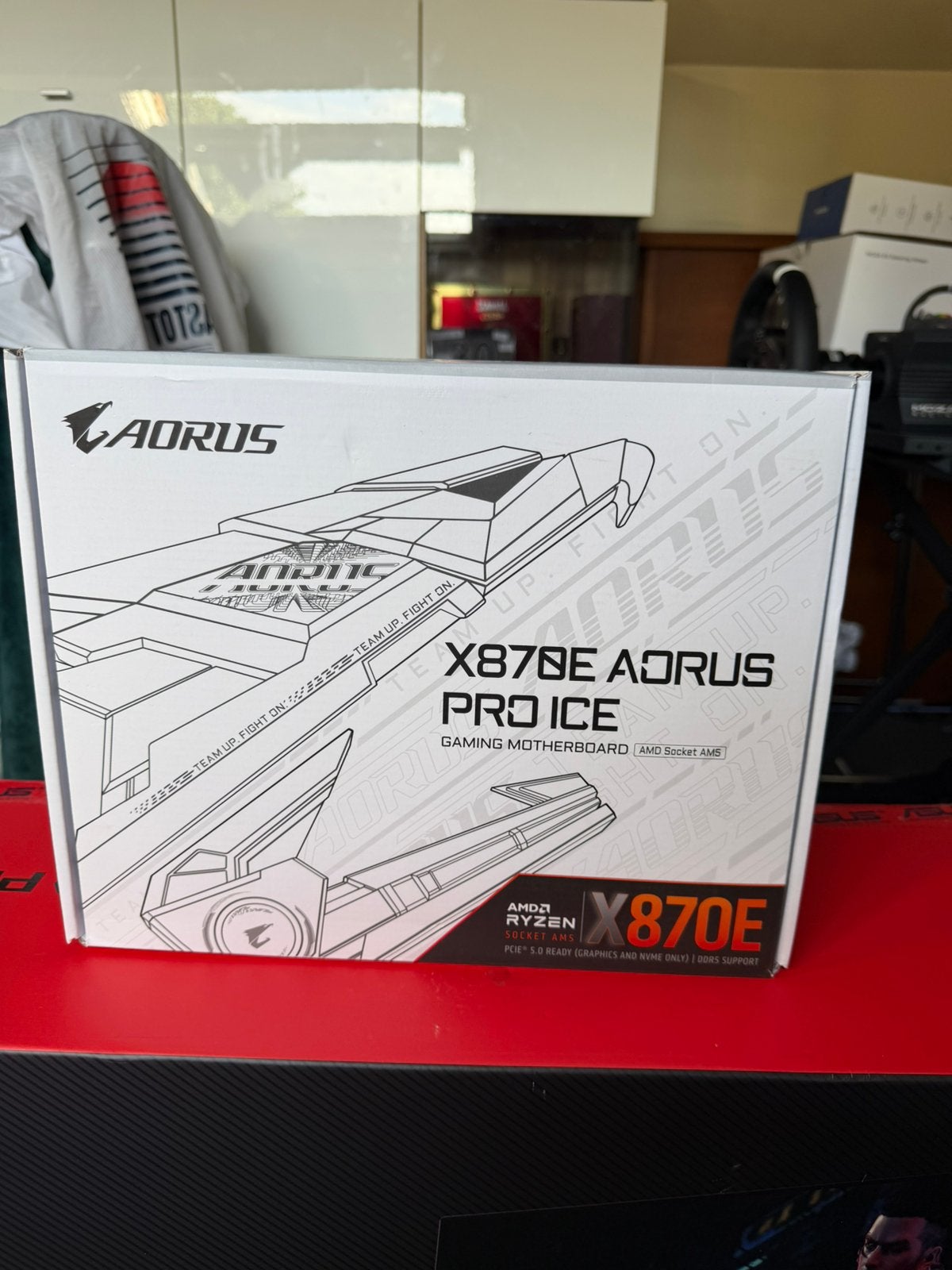 Gigabyte Aorus X870E PRO ICE – AM5 – Wit, Computers en Software, Moederborden, Ophalen of Verzenden, Zo goed als nieuw, DDR5