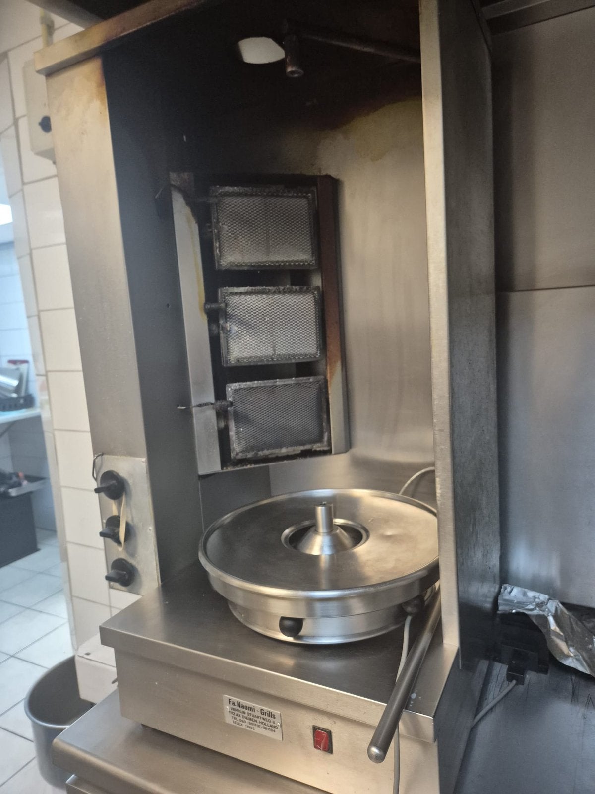 Professionele Döner Grill – Kebab Grill, Ophalen, Fornuis, Frituur en Grillen