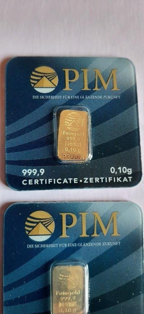 Kaartje Goud puur .999,9 in blister, Ophalen of Verzenden, Goud