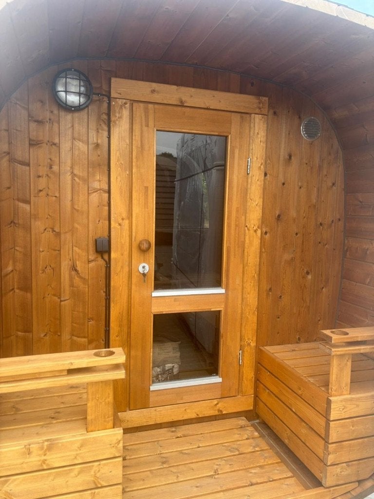 Houtgestookte Barrelsauna | Demo | superactie thermowood, Ophalen, Wellness4Fun, Fins of Traditioneel, Complete sauna