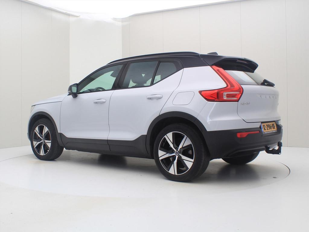 Volvo Xc40 P8 408pk AWD Pure Electric R-Design 90% SoH [ WAR, Auto's, Volvo, Gebruikt, Zwart, 40 min, Wit