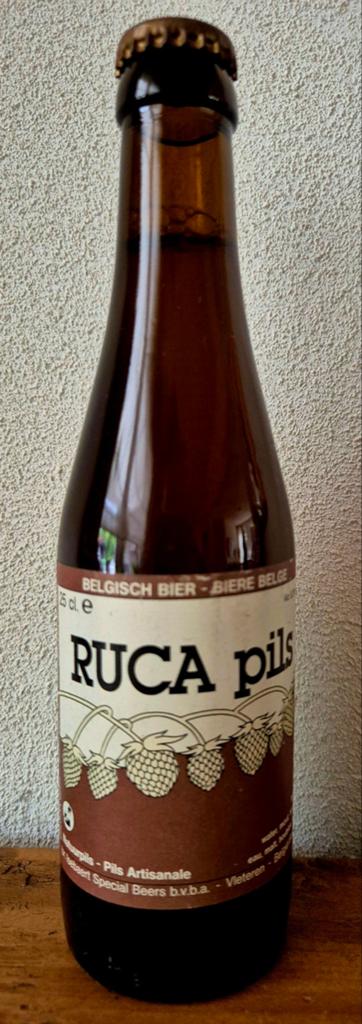1989 fles RUCA PILS Artisanale br. Isebaert VLETEREN België, Ophalen of Verzenden, Zo goed als nieuw, Flesje(s), Overige merken