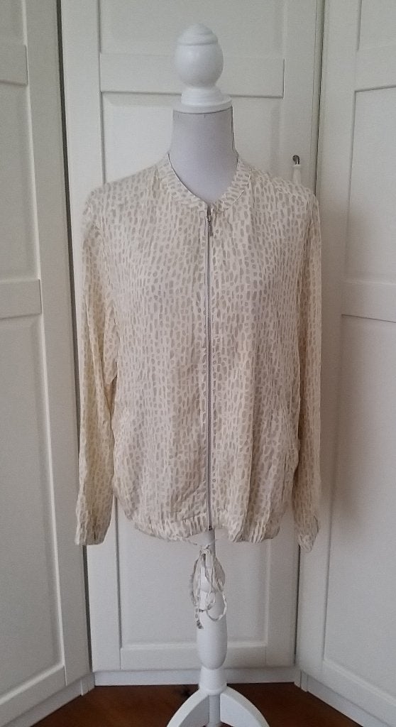 DIDI nieuw wit camel bomber blouson zomer jasje jas, maat XL, Wit, Maat 46/48 (XL) of groter, Nieuw, Didi