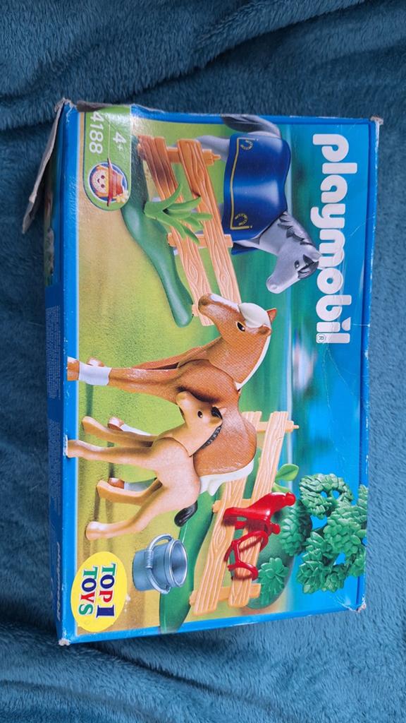 Playmobil Paarden Set met Omheining en Accessoires, Kinderen en Baby's, Ophalen of Verzenden, Gebruikt, Complete set