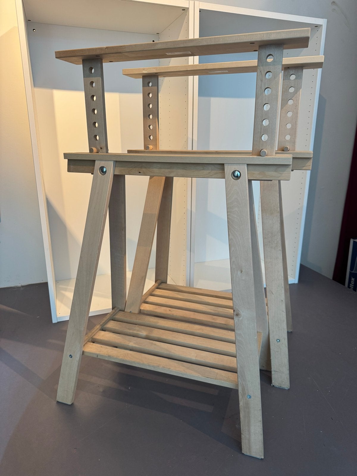 IKEA Mittback schragen (12 stuks), Ophalen, Gebruikt, Hout, In hoogte verstelbaar