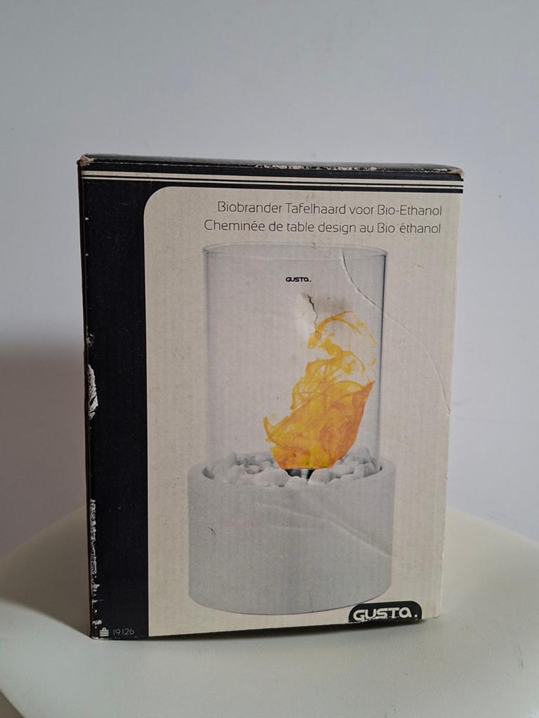 Gusta Bio-ethanol Brander Tafelsfeerhaard 29 cm Hoog, Ophalen of Verzenden, Nieuw, Vrijstaande haard, Overige soorten