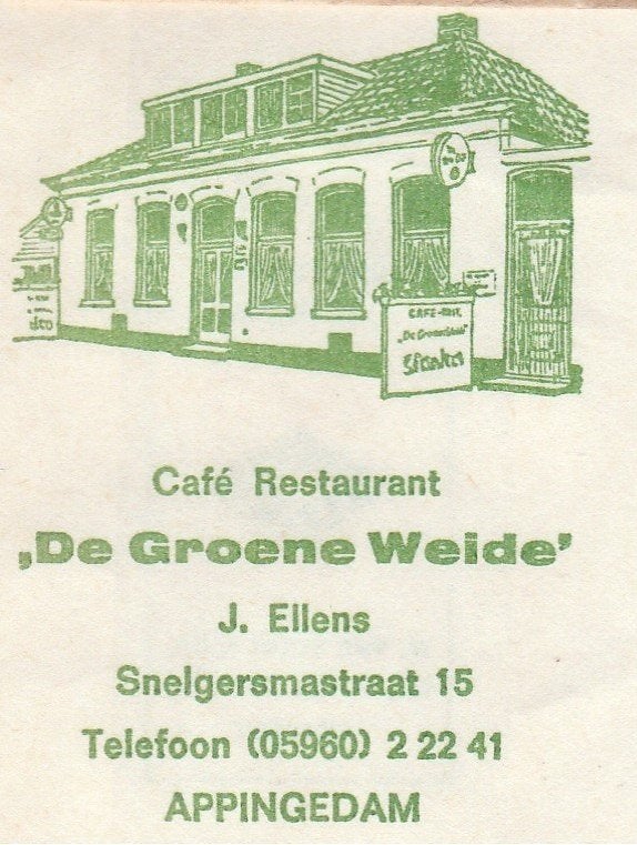 De Groene Weide Snelgersmastraat Appingedam - J Ellens, Ophalen of Verzenden