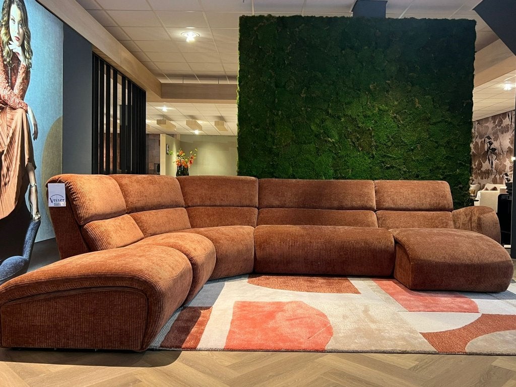 Hoekbank in Ribstof van SEVN– VAN € 3.835,- VOOR € 2.500,-, Ophalen, Sevn, Sommelsdijkse haven 19, Info@vissermeubelen.nl