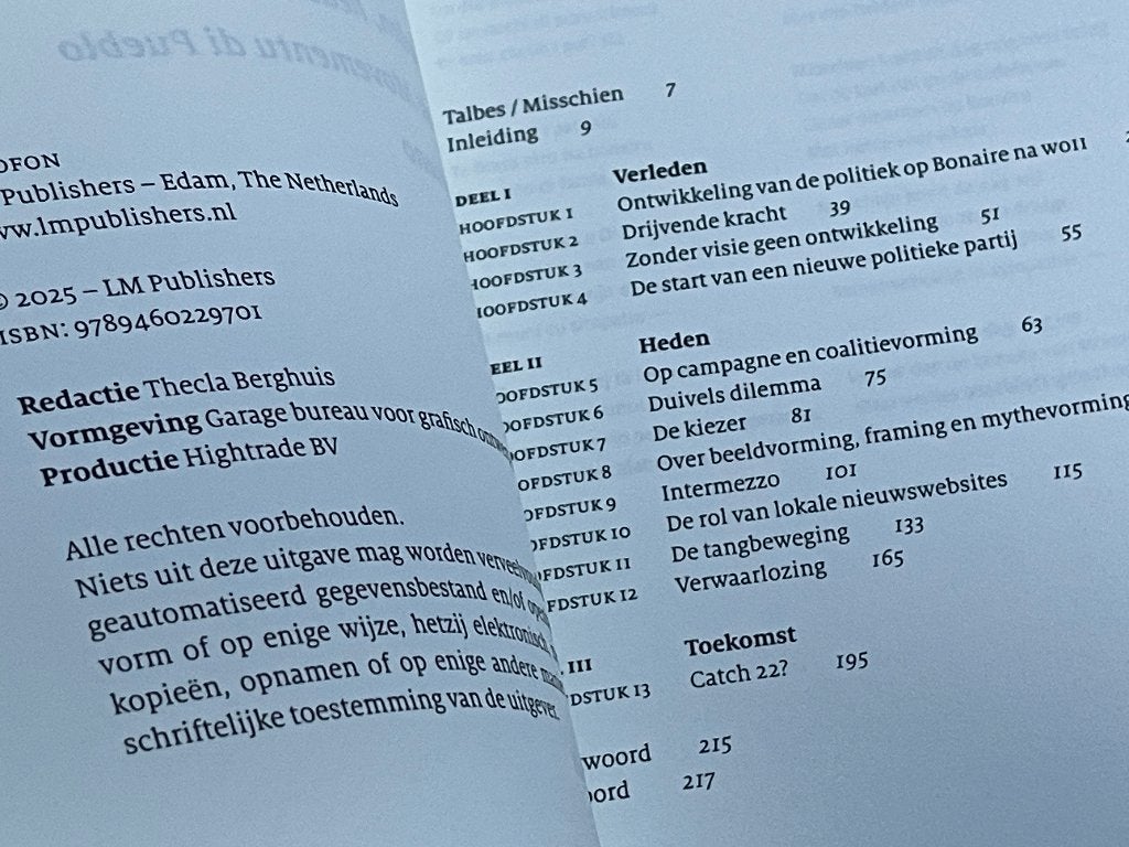 Nieuwe politiek op Bonaire (Nieuw 2025), Nieuw, Ophalen of Verzenden, Politiek en Staatkunde, Nederland