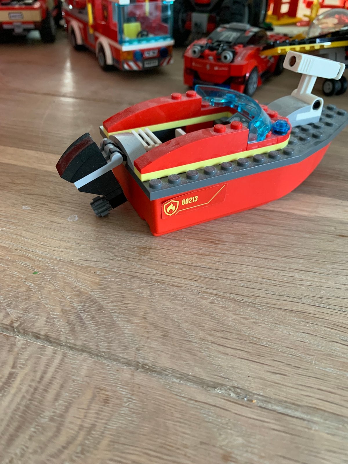 LEGO Brandweer boot en vrachtwagen, Ophalen of Verzenden, Zo goed als nieuw