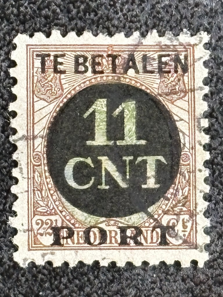 1924 NVPH PV 1B Postpakket verrekenzegel, Gestempeld, Ophalen of Verzenden, T/m 1940, Gestempeld