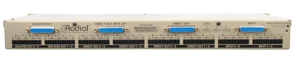 Radial OX8-R microfoonsplitter 8 kanalen rackmount, ., Overige typen, Nieuw, Ophalen of Verzenden