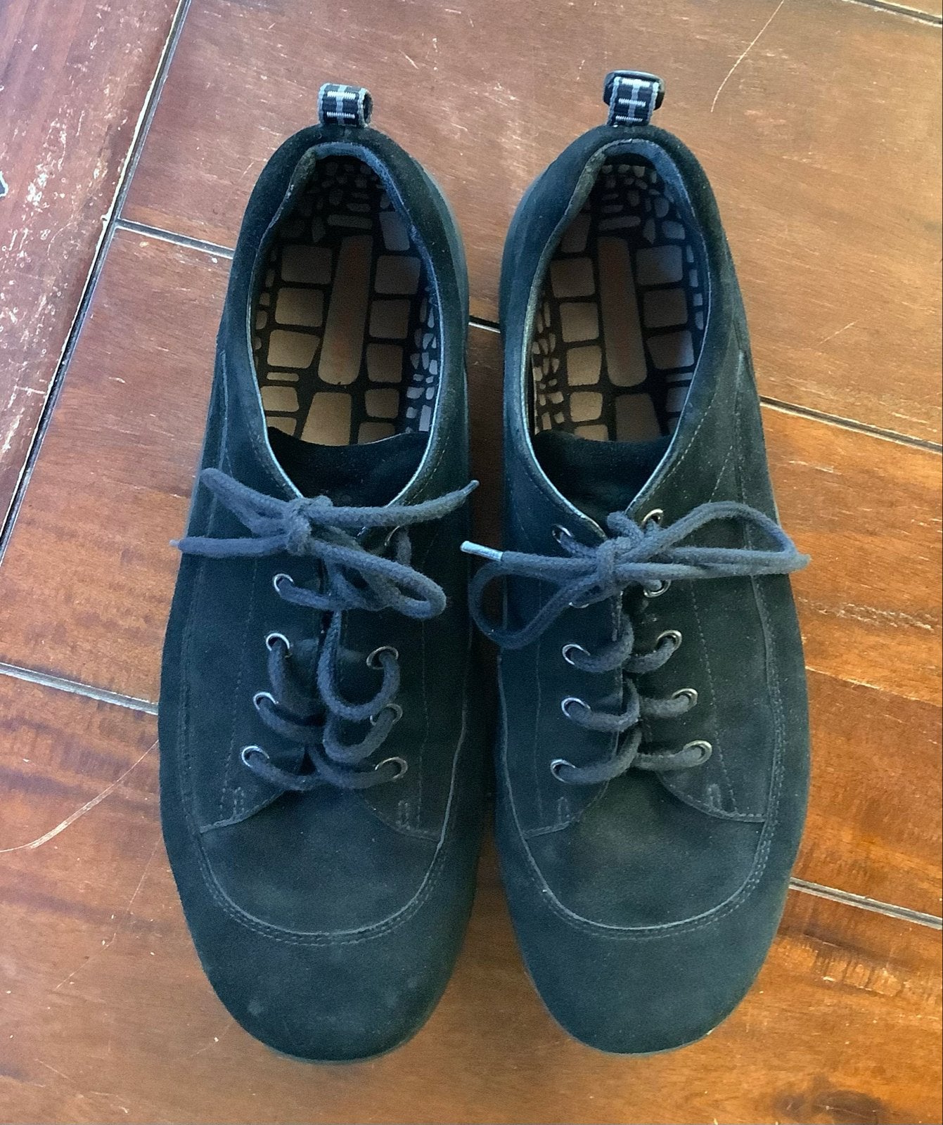 Rockport Heren Schoenen Zwart Suède Maat 45, Kleding | Heren, Ophalen of Verzenden, Gedragen, Zwart, Veterschoenen