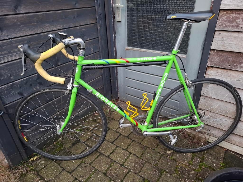 Bioracer TVM maat 58 staal vintage racefiets groen, 28 inch, Gebruikt, Staal, Heren