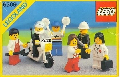 LEGO Vintage 6309 Town Mini Figures, Ophalen of Verzenden, Gebruikt