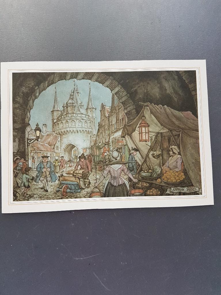 Anton Pieck / 5 verschillende afbeeldingen., Ophalen of Verzenden