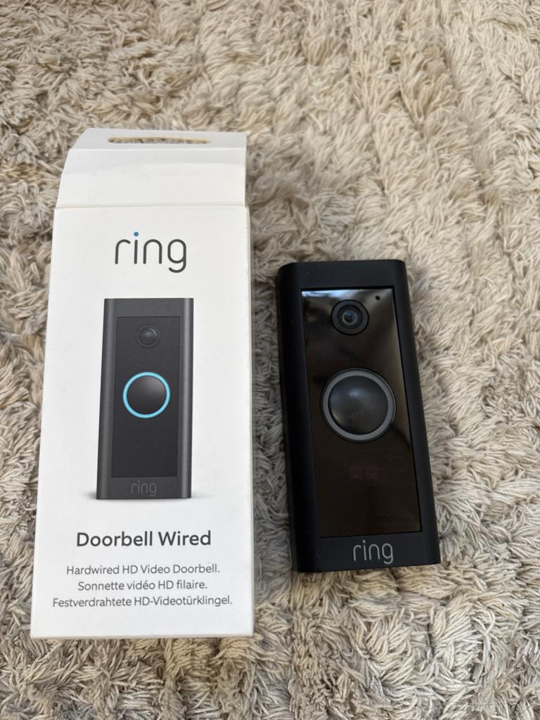 Ring Doorbell Wired - Slimme videodeurbel, Huis en Inrichting, Deurbellen, Ophalen of Verzenden, Bewegingsdetectiesensor, Zo goed als nieuw