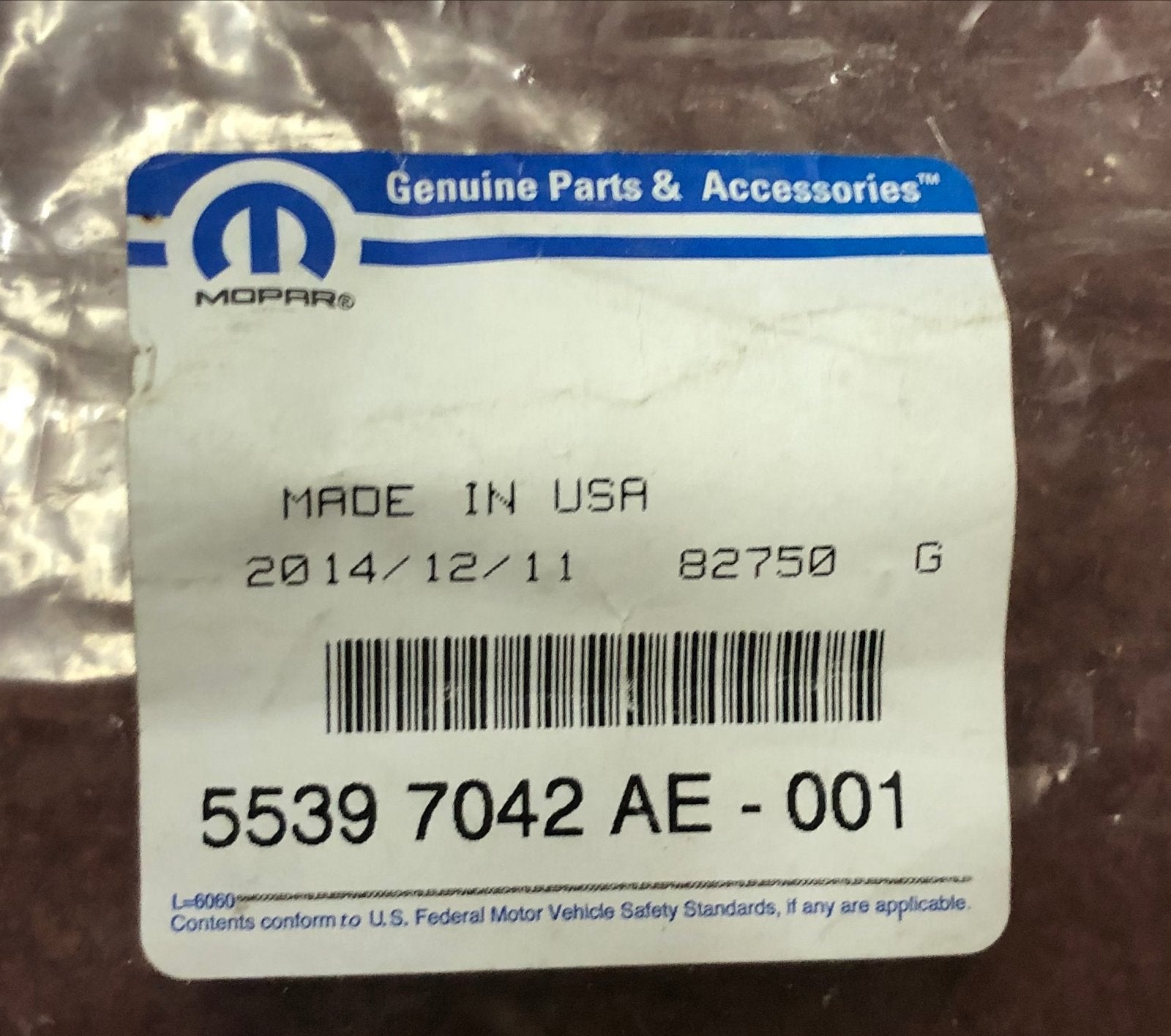 Mopar 5539 7042 AE-001 Dakgootlijst Jeep Wrangler, Auto-onderdelen, Ophalen of Verzenden, Nieuw, Voor, Jeep