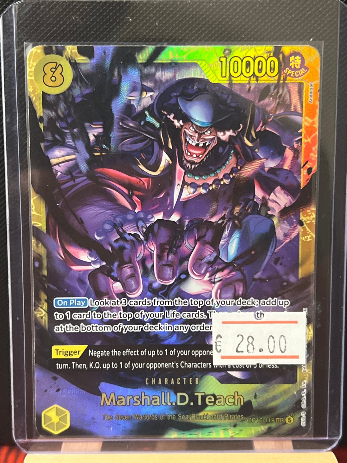 Marshall D. Teach OP06-119 Manga One Piece Kaart (m2448277326