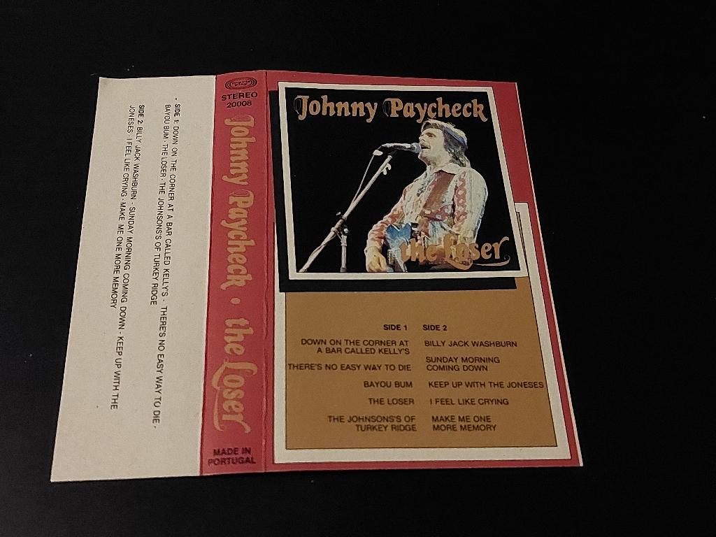 JOHNNY PAYCHECK - THE LOSER (MC), 1 bandje, Ophalen of Verzenden, Zo goed als nieuw, Origineel