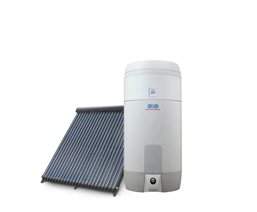 Zonneboiler (30 HPC) met RVS boiler 200L (OSO), Ophalen, 100 liter of meer, Boiler, Minder dan 3 jaar oud