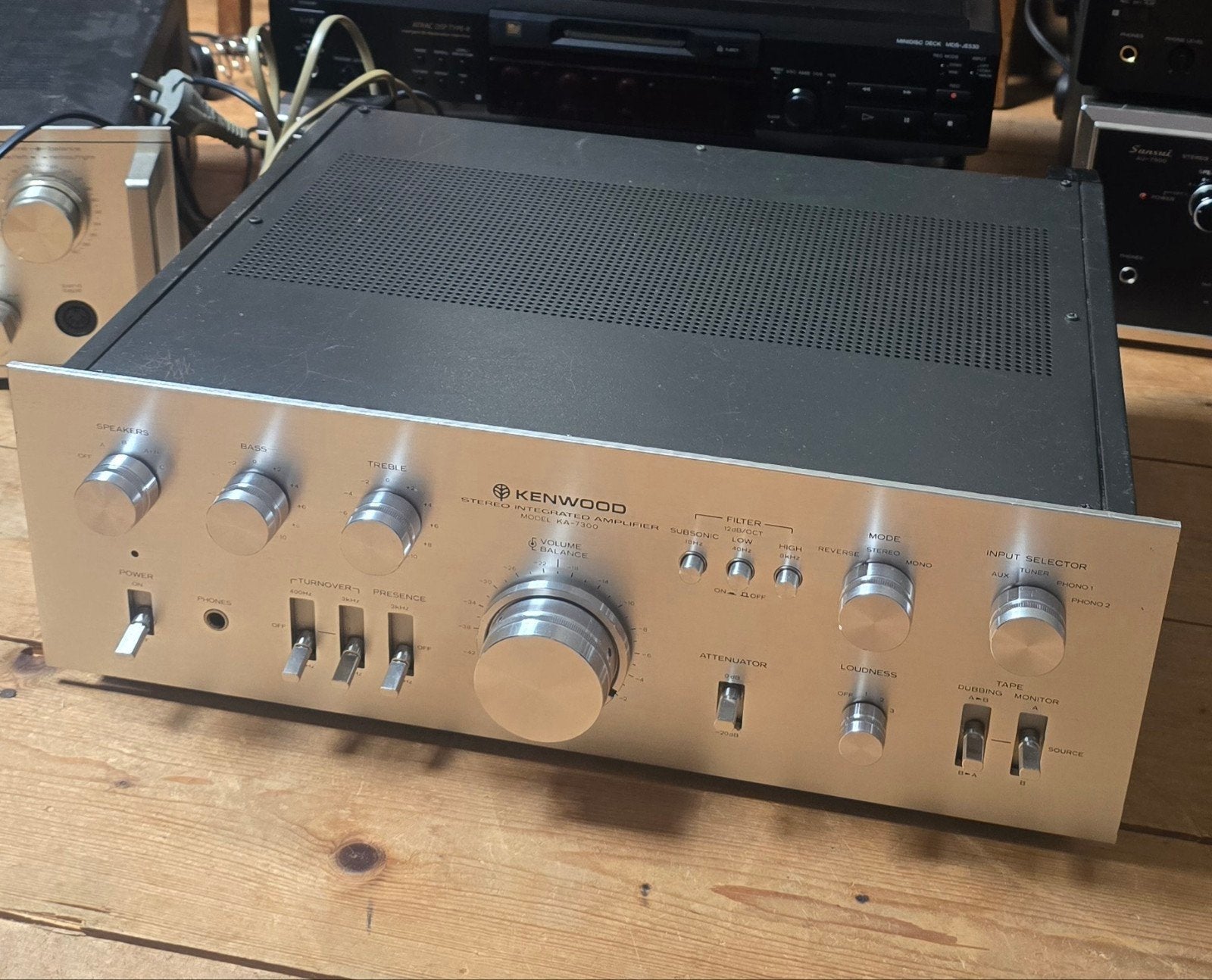 Kenwood KA-7300 Stereo Geïntegreerde Versterker, Audio, Tv en Foto, Versterkers en Receivers, Ophalen of Verzenden, Gebruikt, Stereo
