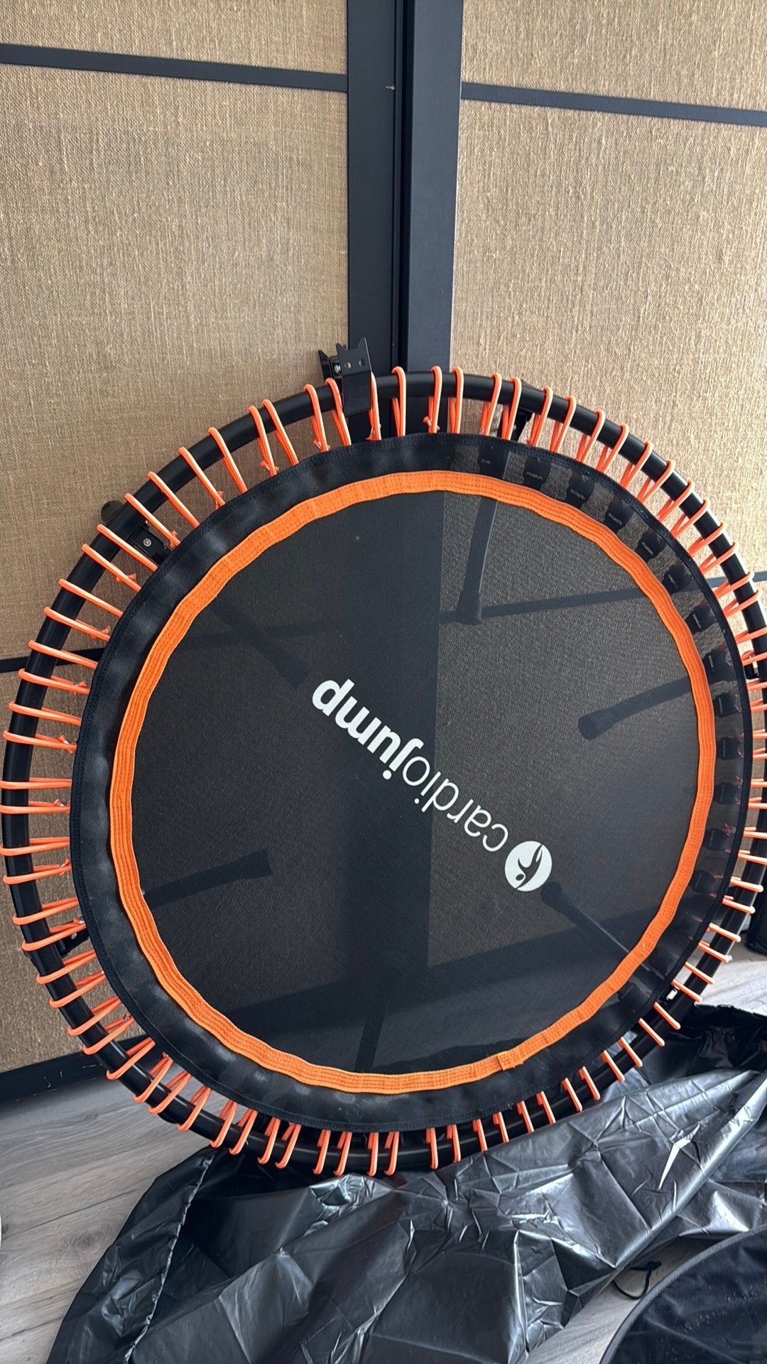 Cardiojump Fitnesstrampoline Premium met Leuning