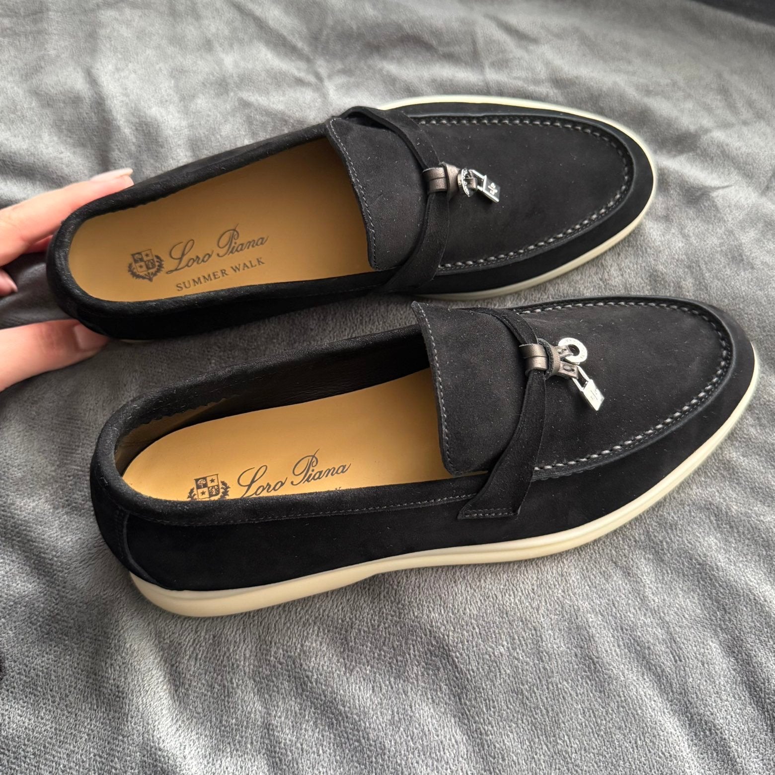 Loro piana loafers dames zwart dicht, Nieuw, Ophalen of Verzenden, Instappers, Zwart