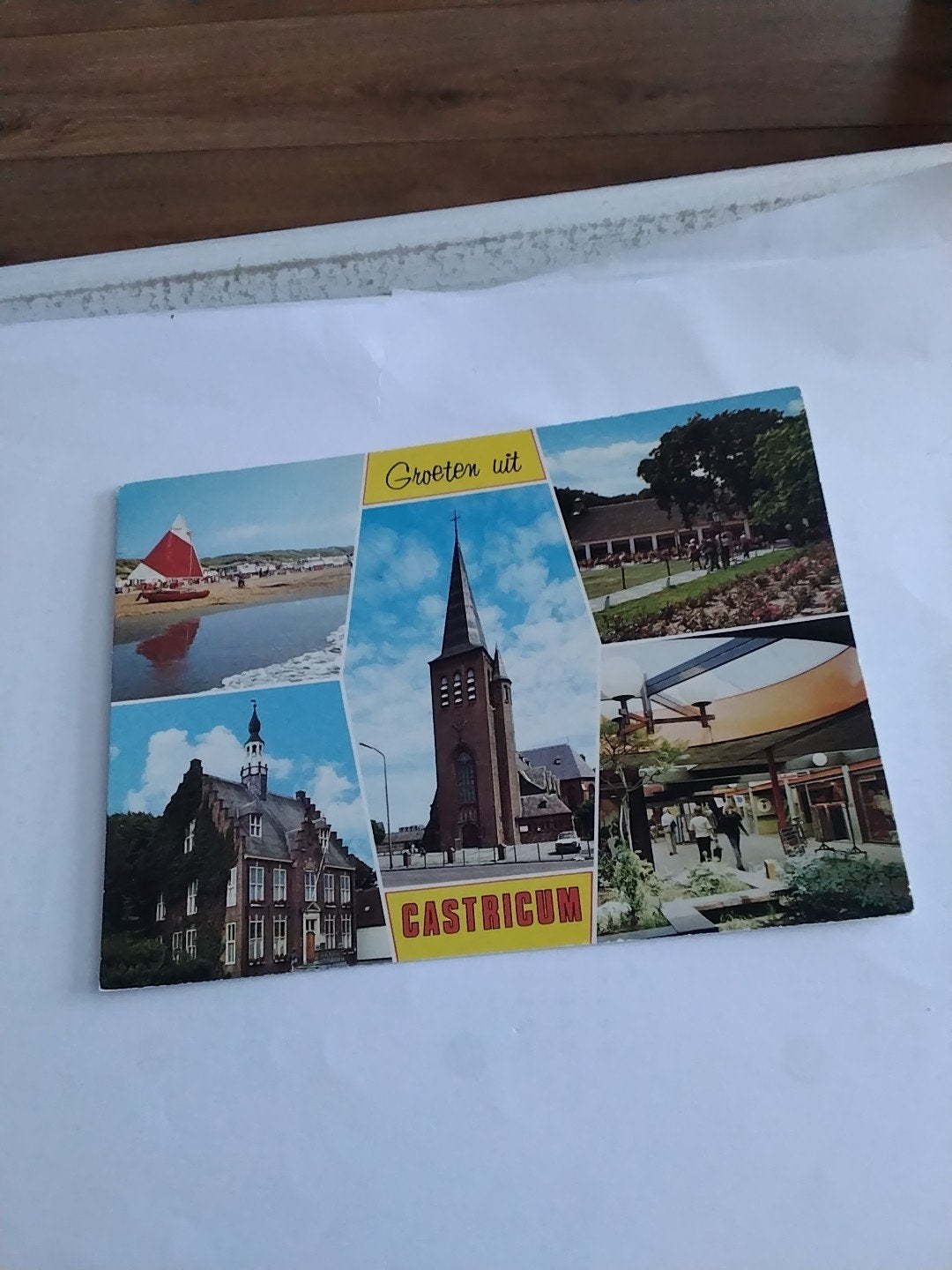 Oude ansichtkaart Castricum, verstuurd naar Leeuwarden, Verzamelen, Ophalen of Verzenden