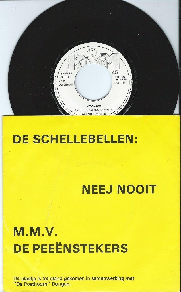 De schellebellen - neej nooit, Cd's en Dvd's, Ophalen of Verzenden, Zo goed als nieuw, 7 inch, Overige genres