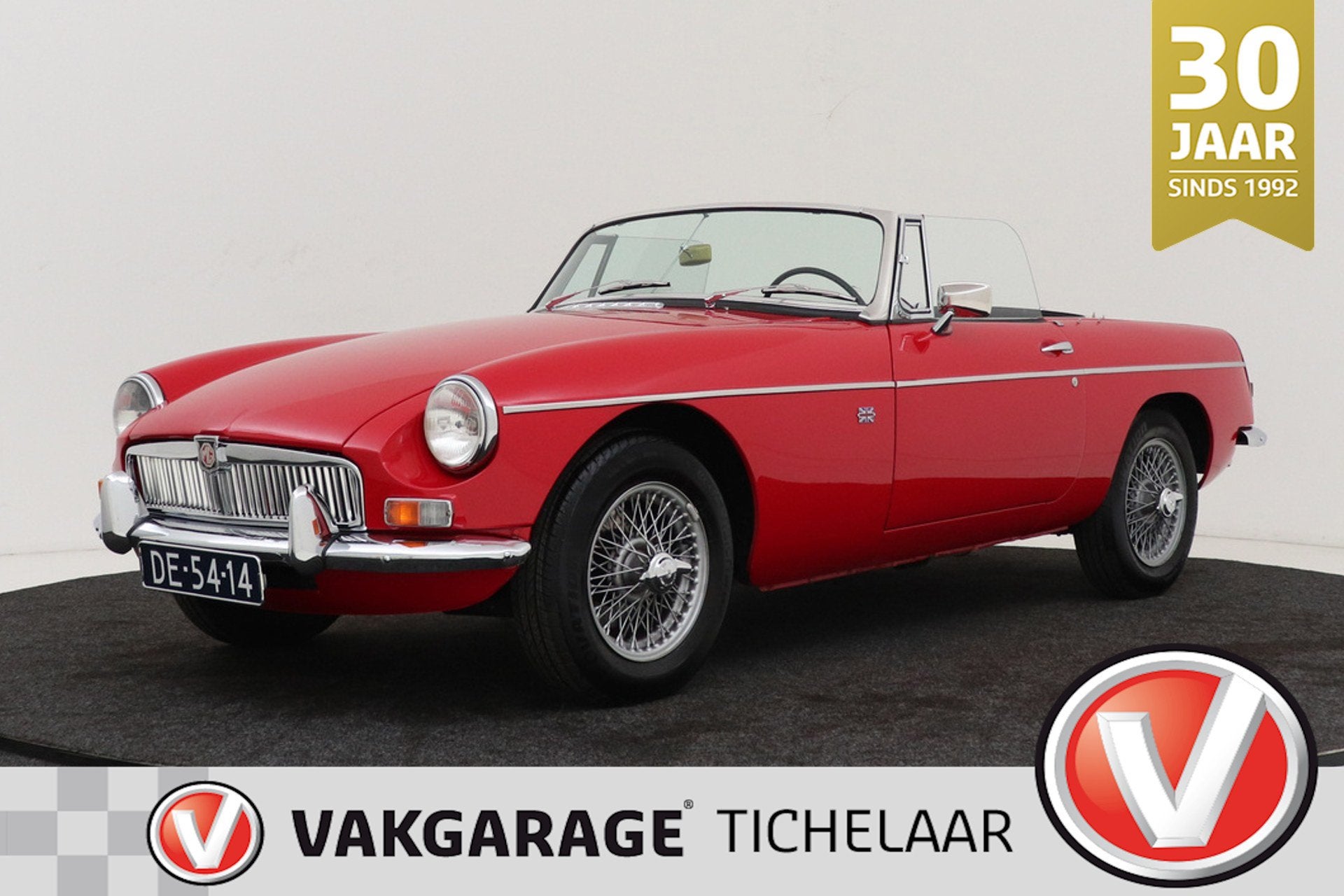 MG B type 1.8 Roadster | 'Steel Dash' | Super Nette Staat! |, Auto's, Achterwielaandrijving, Gebruikt, Zwart, Leder