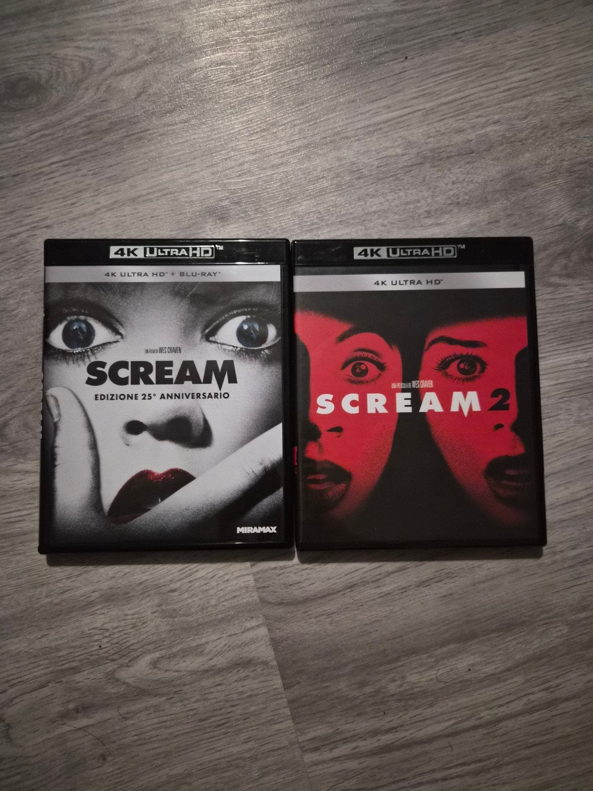 Scream 1 & 2 4K Ultra HD Blu-ray Set, Cd's en Dvd's, Blu-ray, Vanaf 16 jaar, Ophalen of Verzenden, Zo goed als nieuw, Engels