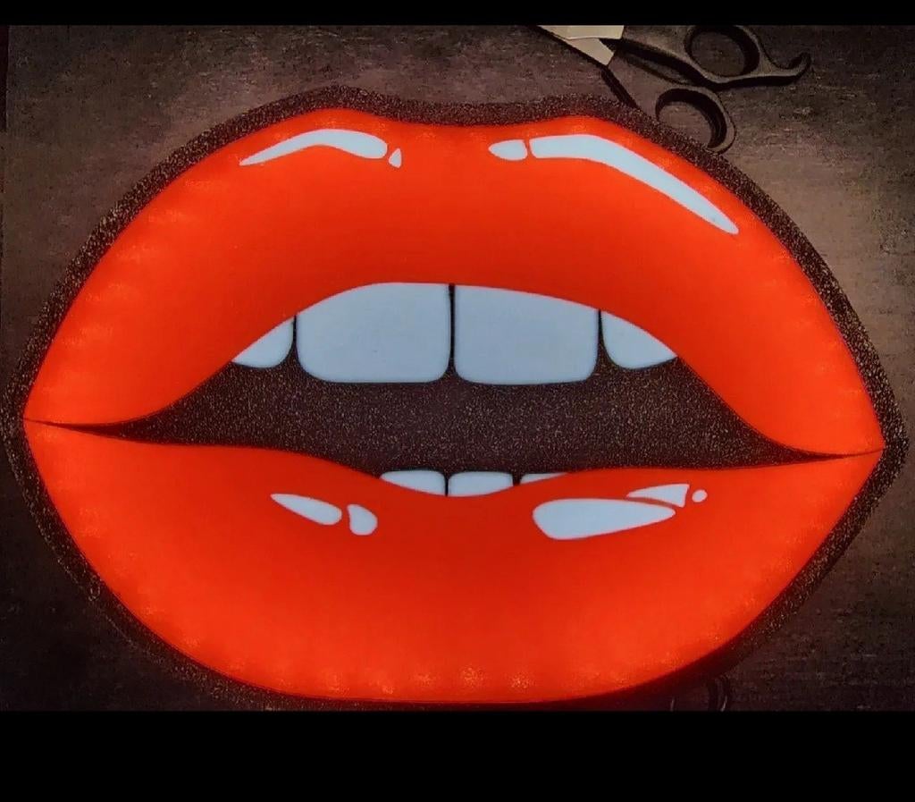Neon Lippen LED Licht - Wanddecoratie, Ophalen of Verzenden, Nieuw, Modern, Pop Art, Speels, Neon