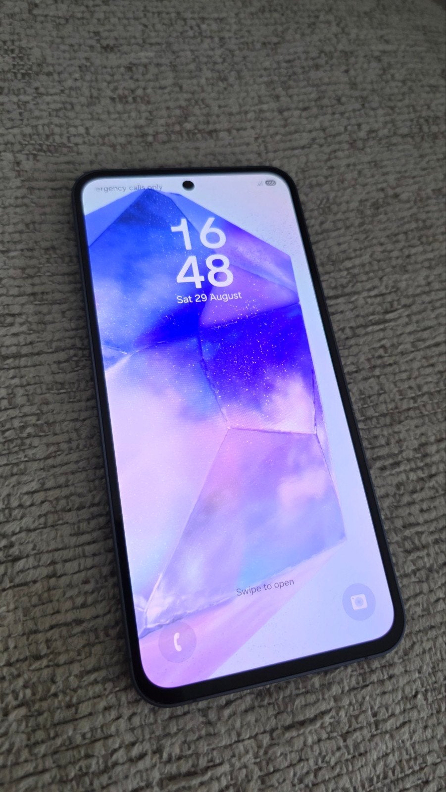 Samsung Galaxy A55 5G 128GB Dual Sim, Telecommunicatie, Zwart, Touchscreen, Ophalen of Verzenden, Zo goed als nieuw