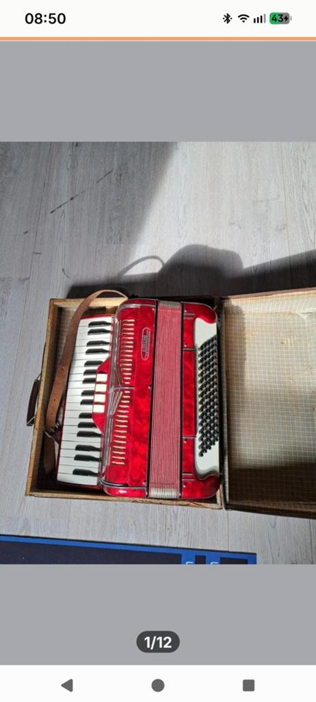 Borsini accordeon, Ophalen of Verzenden, Gebruikt, 120-bas, Overige merken