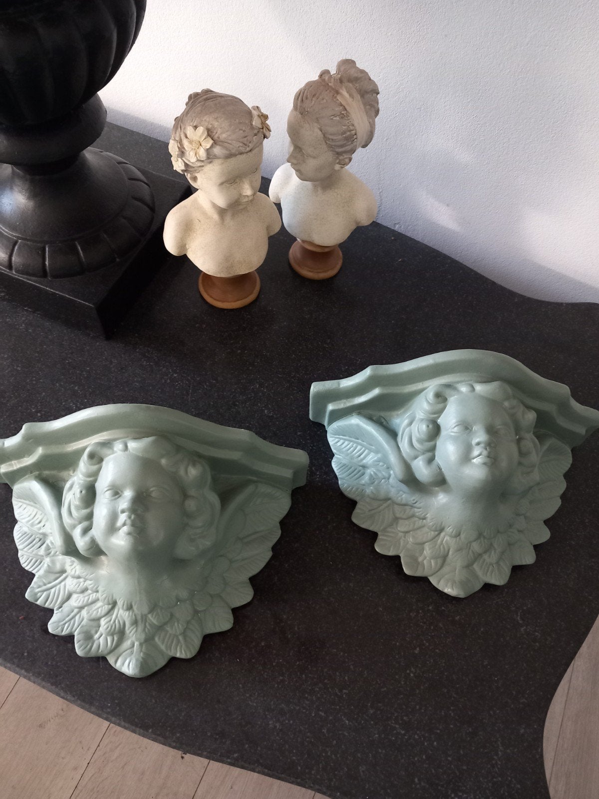 2 engelen wanddecoratie, Antiek en Kunst, Ophalen of Verzenden