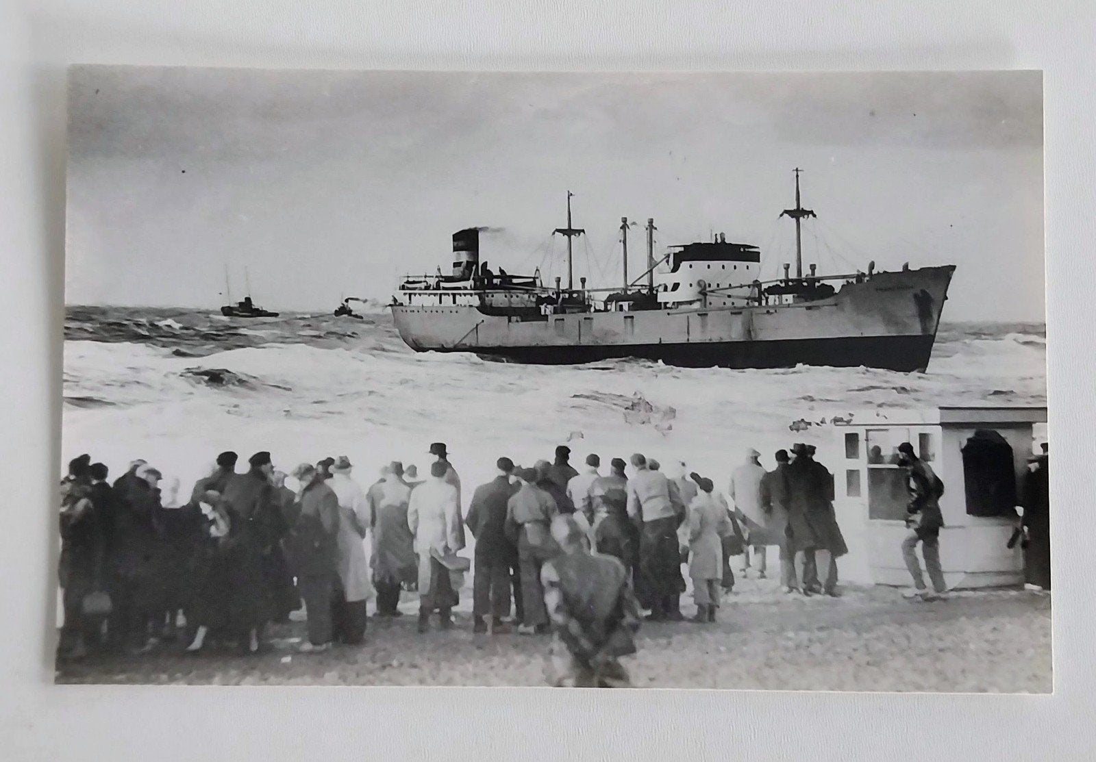 Stranding Frameggen., Verzamelen, Ophalen of Verzenden, Kaart, Foto of Prent