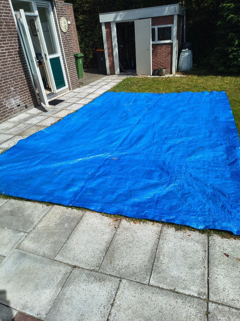 afdekzeil 550x380, Ophalen, Gebruikt, 15 m² of meer, Zeil
