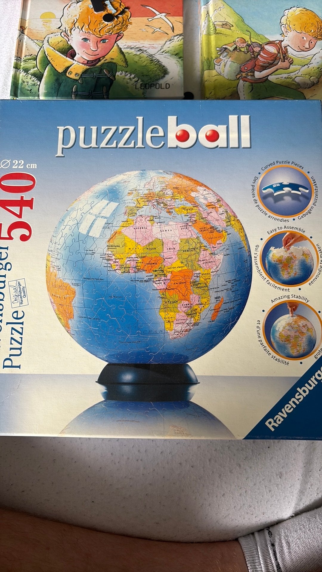 Ravensburger Puzzleball Wereldbol – 540 stukjes –, Ophalen, Minder dan 500 stukjes, Rubik's of 3D-puzzel