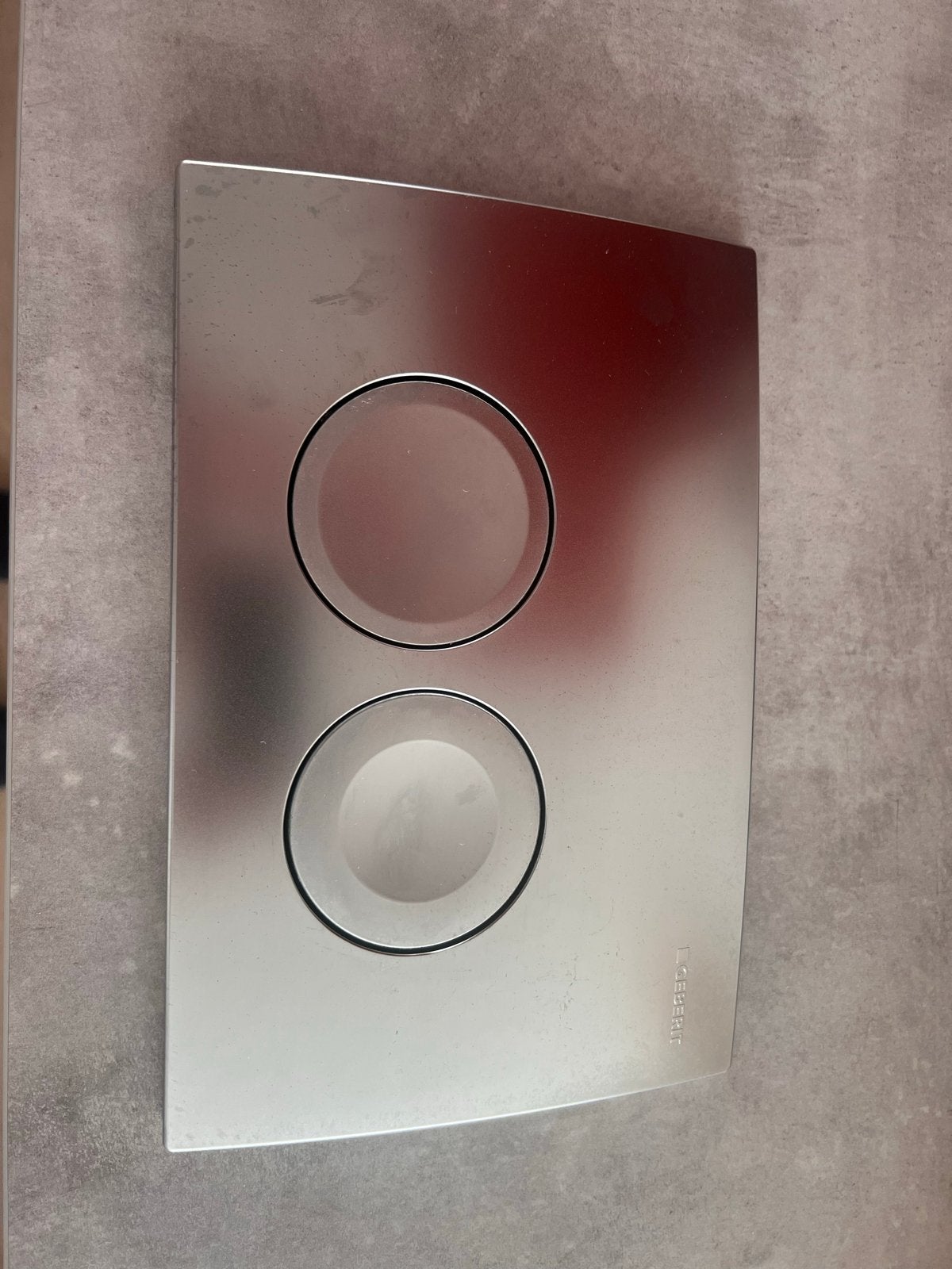 Geberit Delta25 bedieningsplaat voor toilet - Chroom, Ophalen, Gebruikt, Chroom, Toilet