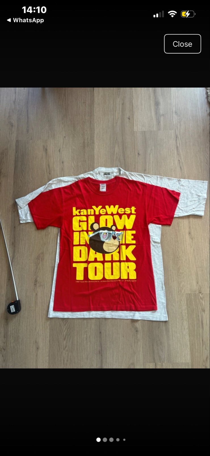 Vintage T-shirt Bundel - Kanye West, Tupac, O'Neal, Kobe, Ophalen of Verzenden, Gedragen, Maat 52/54 (L), Rood