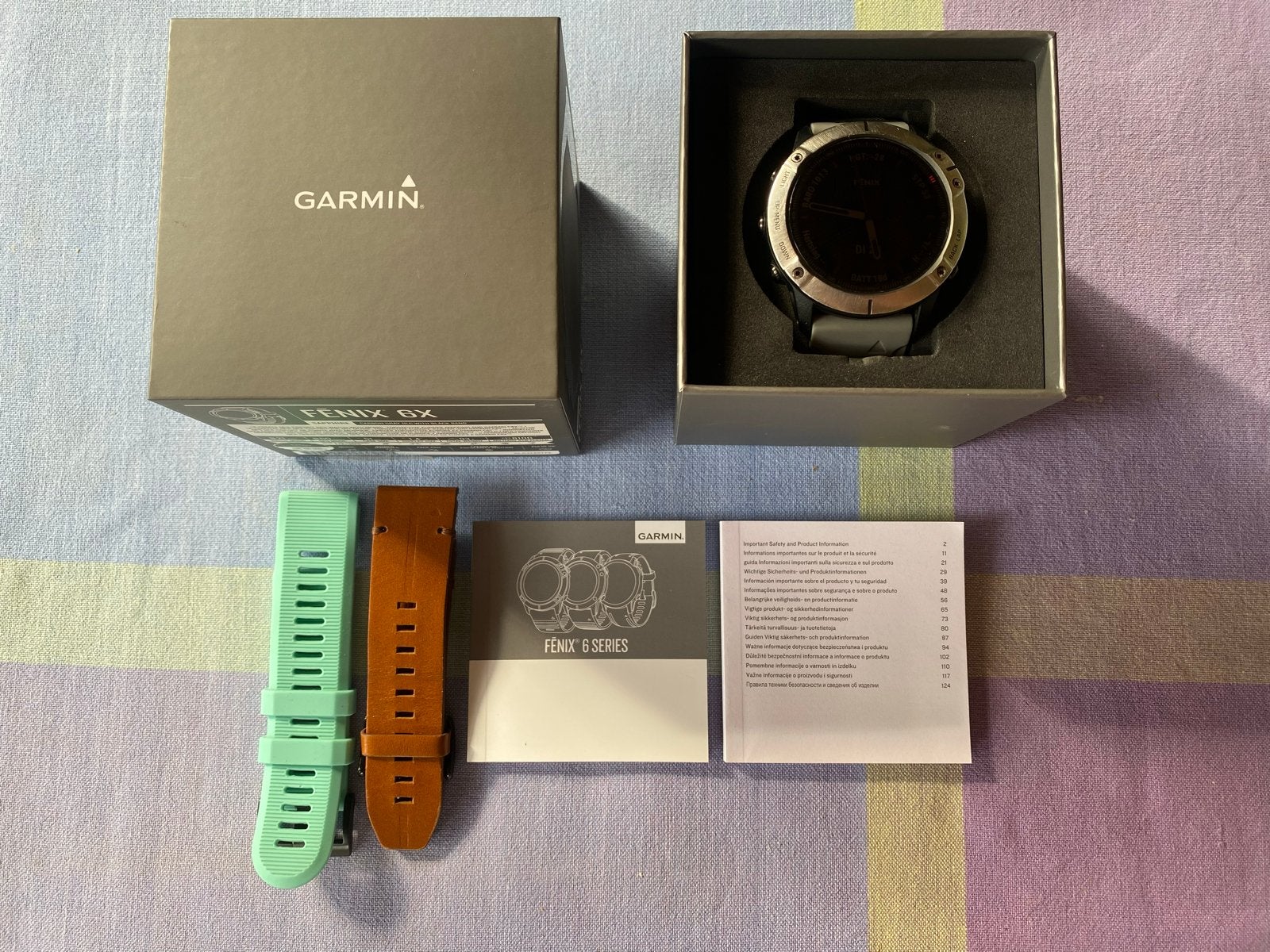 Garmin Fenix 6X Sapphire Smartwatch, Ophalen, Gebruikt, Zwart, Waterdicht