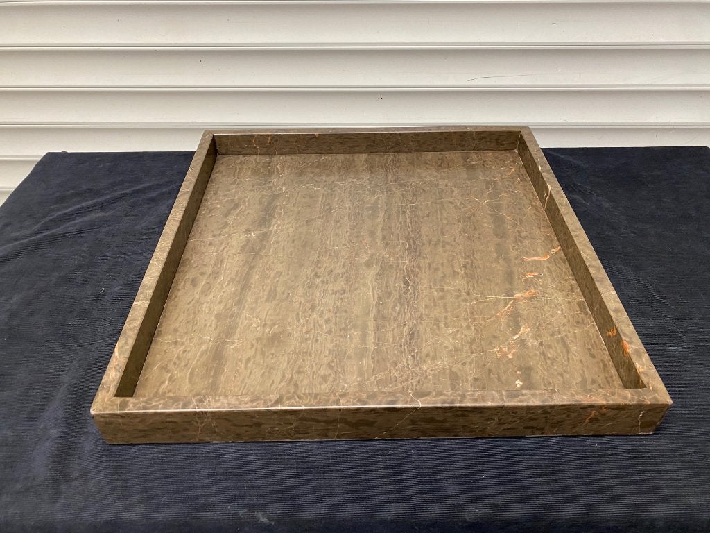 Luxe marmeren dienblad 50 /50 mooie koop 125,-, Ophalen, Gebruikt, Natuurlijk materiaal, Overige typen