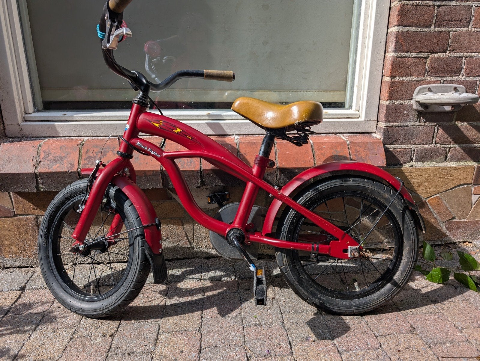 Stoere kinderfiets 16 inch - Popal Black Fighter, Fietsen en Brommers, Ophalen, Velgrem, Popal, 16 tot 20 inch