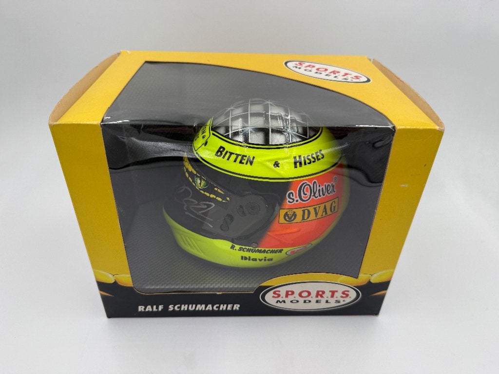1/2 helm helmet F1 Ralf Schumacher 1997 (Jordan) signed, Ophalen of Verzenden, Formule 1